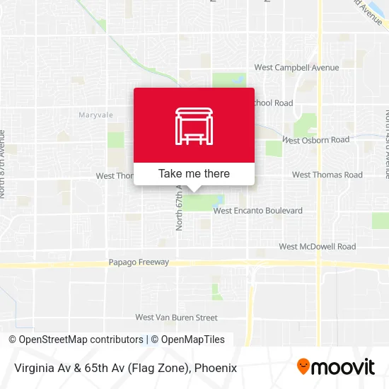 Virginia Av & 65th Av (Flag Zone) map