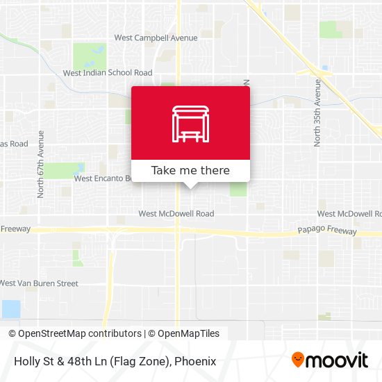 Holly St & 48th Ln (Flag Zone) map