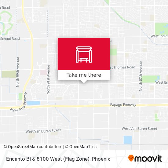 Mapa de Encanto Bl & 8100 West (Flag Zone)