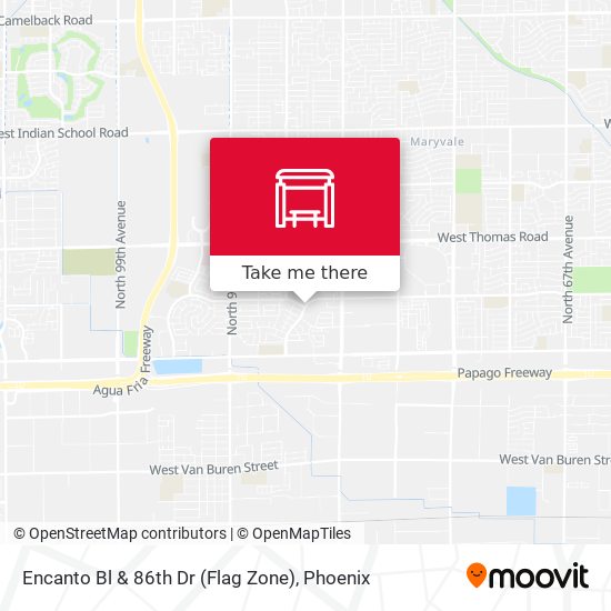 Mapa de Encanto Bl & 86th Dr (Flag Zone)