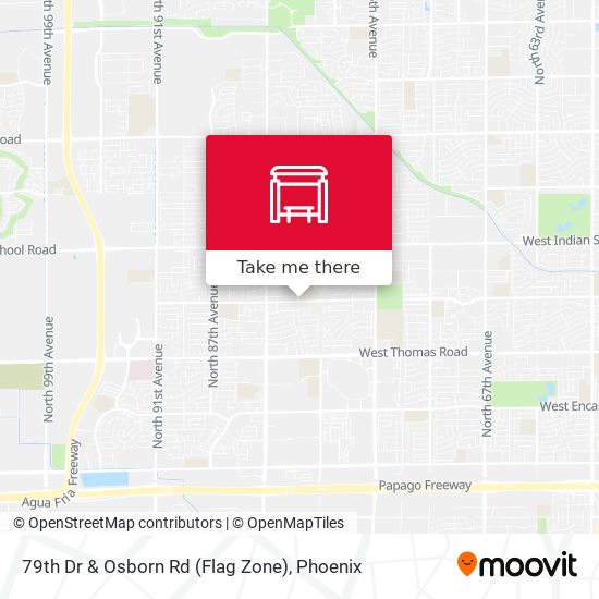 79th Dr & Osborn Rd (Flag Zone) map