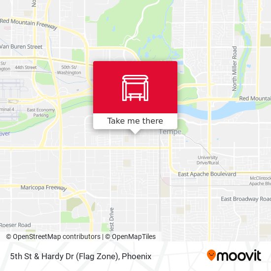 5th St & Hardy Dr (Flag Zone) map
