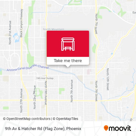 Mapa de 9th Av & Hatcher Rd (Flag Zone)