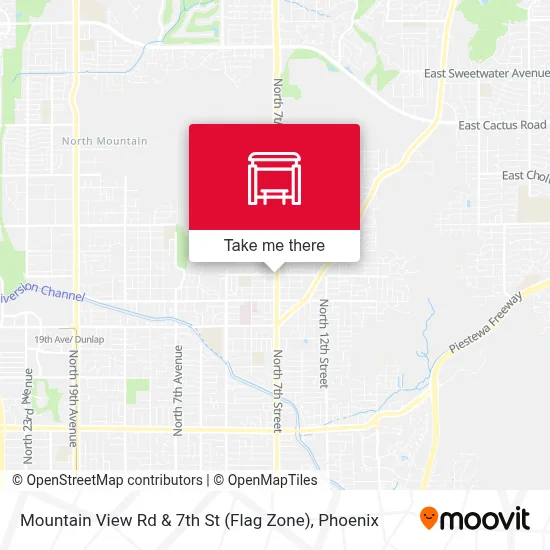 Mountain View Rd & 7th St (Flag Zone) map