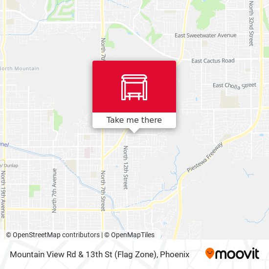 Mapa de Mountain View Rd & 13th St (Flag Zone)