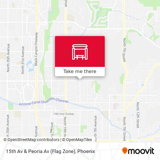 15th Av & Peoria Av (Flag Zone) map