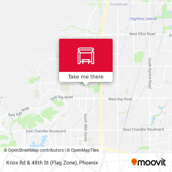 Knox Rd & 48th St (Flag Zone) map