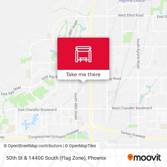 50th St & 14400 South (Flag Zone) map