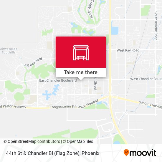 Mapa de 44th St & Chandler Bl (Flag Zone)