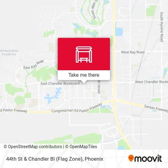 44th St & Chandler Bl (Flag Zone) map