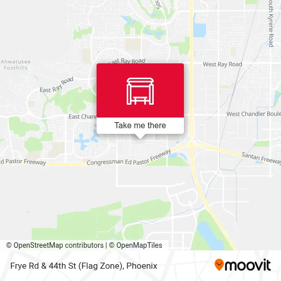 Frye Rd & 44th St (Flag Zone) map