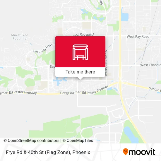 Frye Rd & 40th St (Flag Zone) map