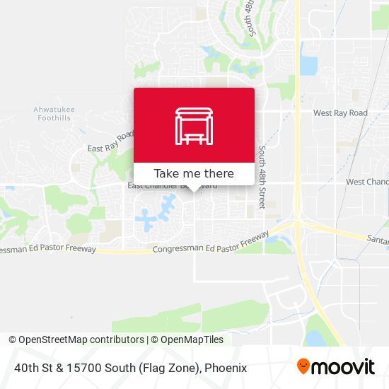 40th St & 15700 South (Flag Zone) map
