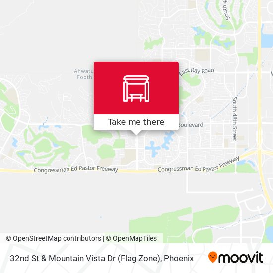 32nd St & Mountain Vista Dr (Flag Zone) map