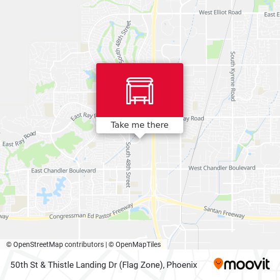 50th St & Thistle Landing Dr (Flag Zone) map