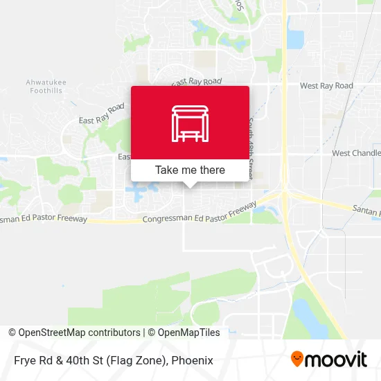 Frye Rd & 40th St (Flag Zone) map
