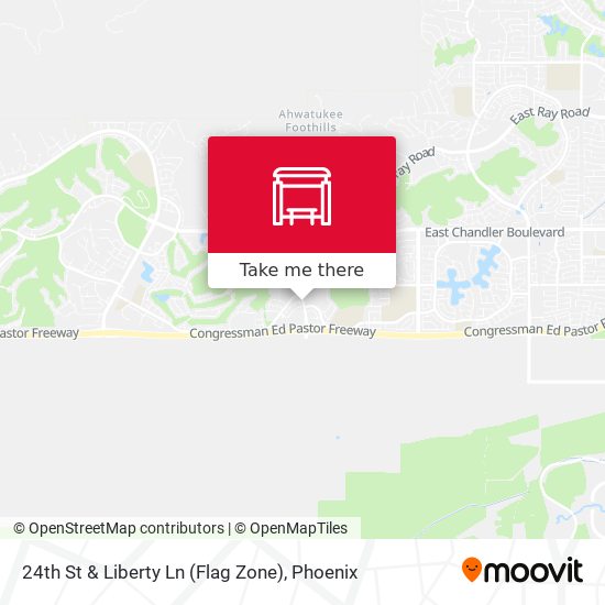 24th St & Liberty Ln (Flag Zone) map