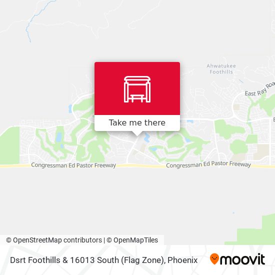 Dsrt Foothills & 16013 South (Flag Zone) map