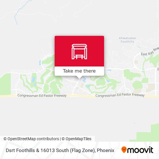 Dsrt Foothills & 16013 South (Flag Zone) map