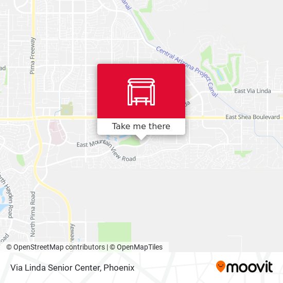 Mapa de Via Linda Senior Center