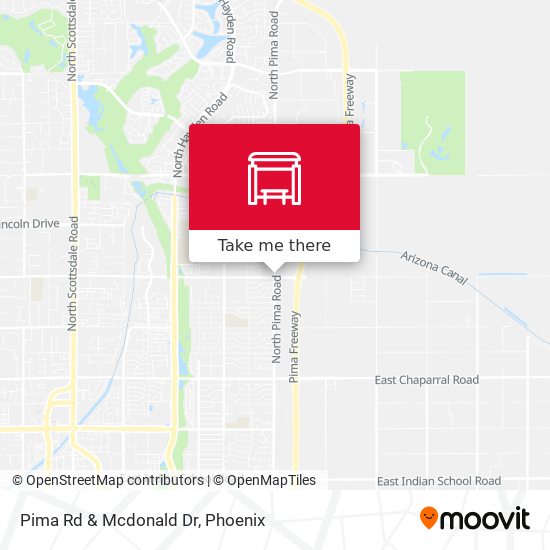 Mapa de Pima Rd & Mcdonald Dr