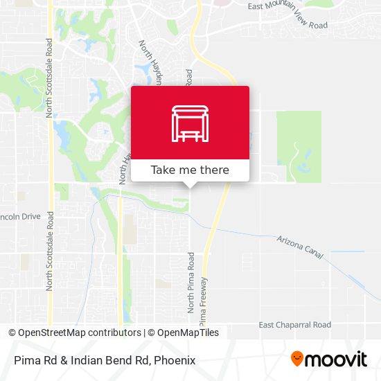 Mapa de Pima Rd & Indian Bend Rd