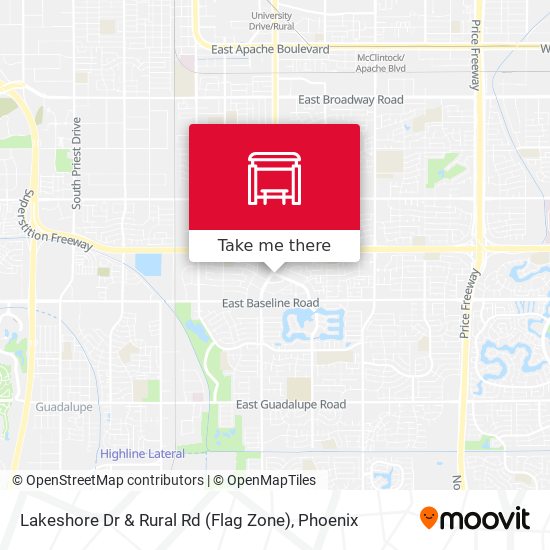 Mapa de Lakeshore Dr & Rural Rd (Flag Zone)