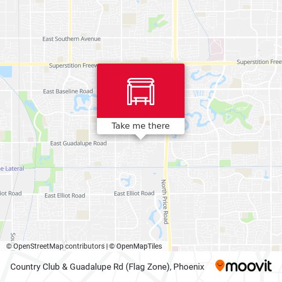 Country Club & Guadalupe Rd (Flag Zone) map