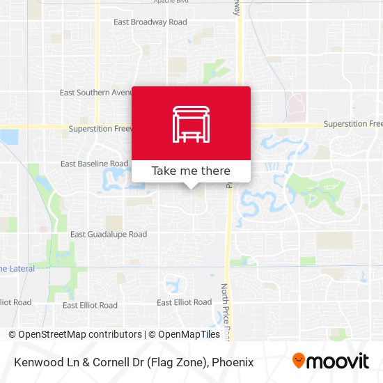 Kenwood Ln & Cornell Dr (Flag Zone) map