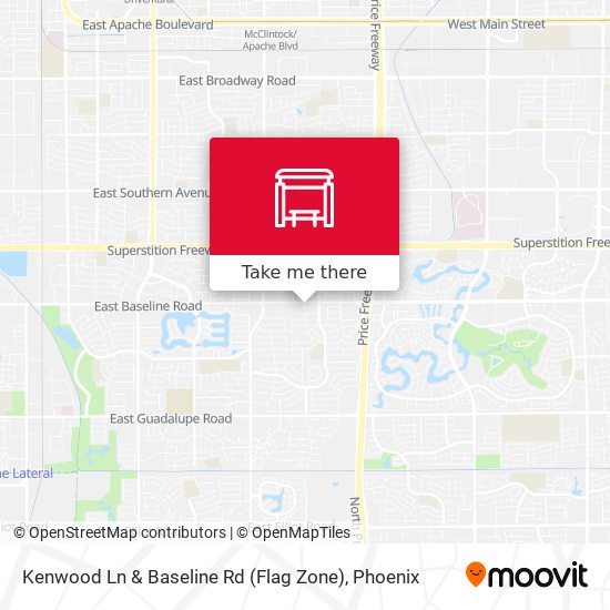 Mapa de Kenwood Ln & Baseline Rd (Flag Zone)