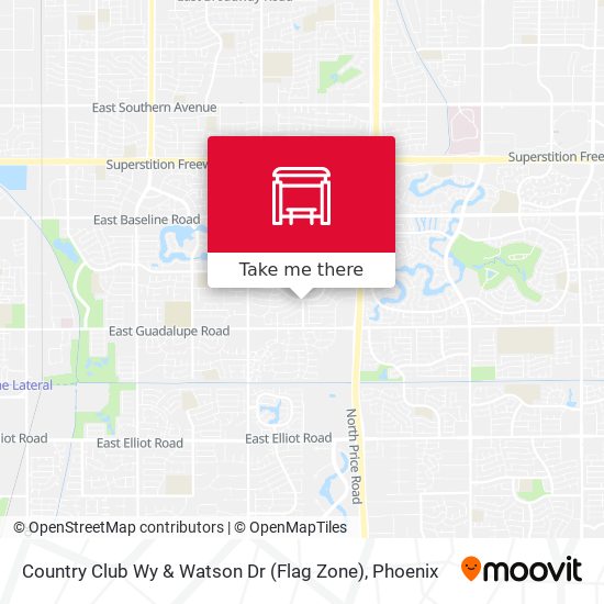 Mapa de Country Club Wy & Watson Dr (Flag Zone)