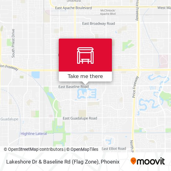 Mapa de Lakeshore Dr & Baseline Rd (Flag Zone)