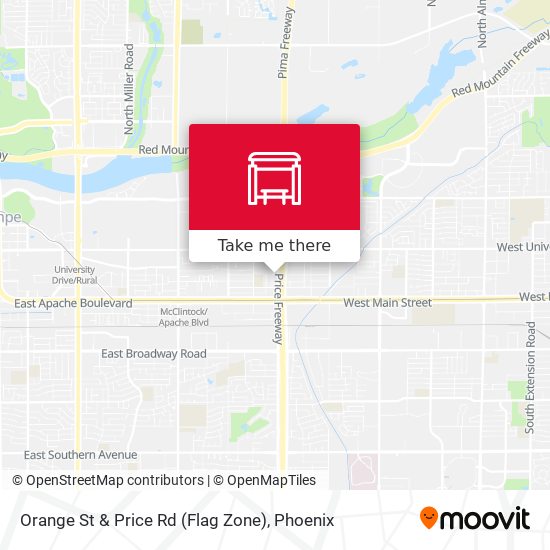 Orange St & Price Rd (Flag Zone) map