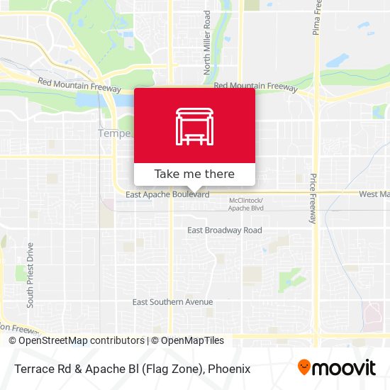 Mapa de Terrace Rd & Apache Bl (Flag Zone)