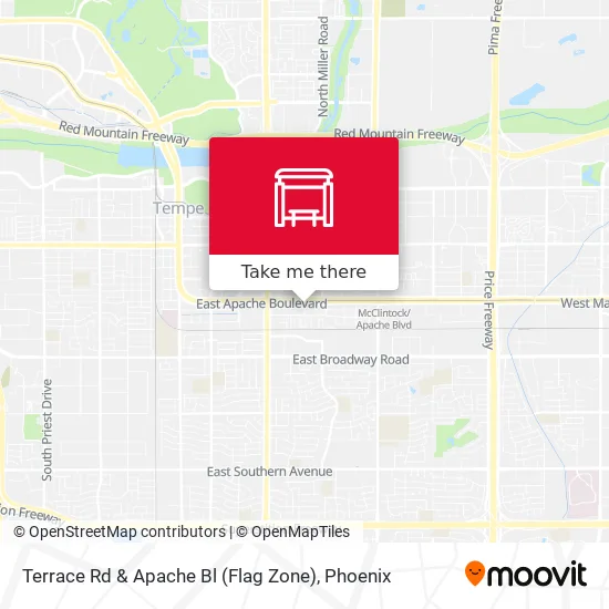 Mapa de Terrace Rd & Apache Bl (Flag Zone)