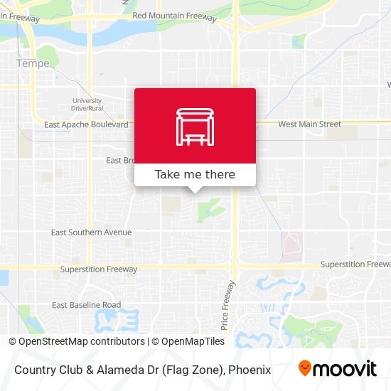 Mapa de Country Club & Alameda Dr (Flag Zone)