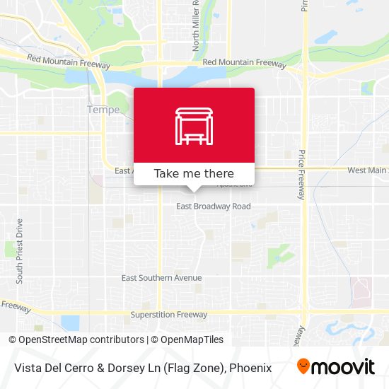 Vista Del Cerro & Dorsey Ln (Flag Zone) map