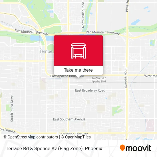 Mapa de Terrace Rd & Spence Av (Flag Zone)