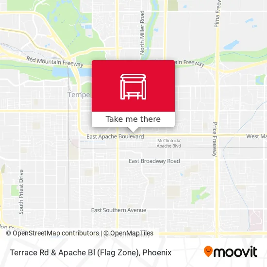 Mapa de Terrace Rd & Apache Bl (Flag Zone)