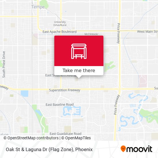 Mapa de Oak St & Laguna Dr (Flag Zone)