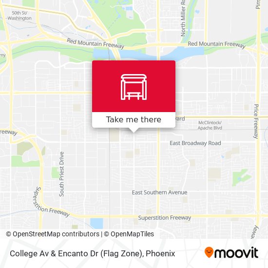 Mapa de College Av & Encanto Dr (Flag Zone)