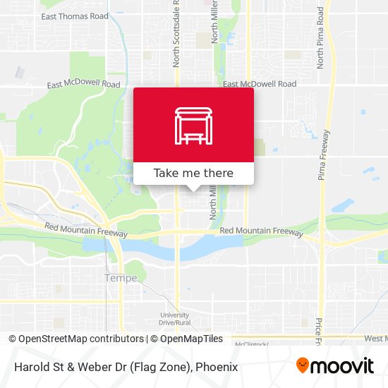 Harold St & Weber Dr (Flag Zone) map