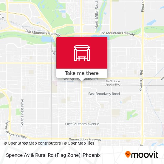 Spence Av & Rural Rd (Flag Zone) map