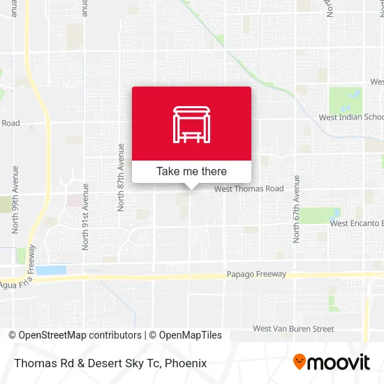 Mapa de Thomas Rd & Desert Sky Tc