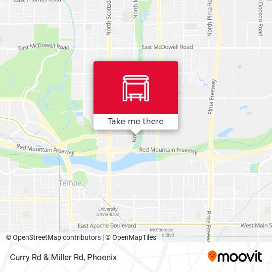 Curry Rd & Miller Rd map