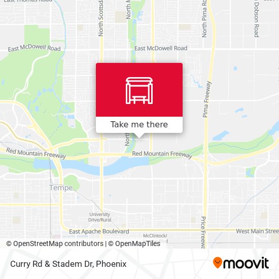 Mapa de Curry Rd & Stadem Dr