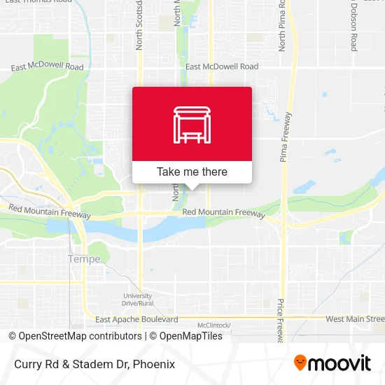 Curry Rd & Stadem Dr map