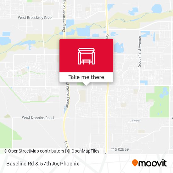 Baseline Rd & 57th Av map