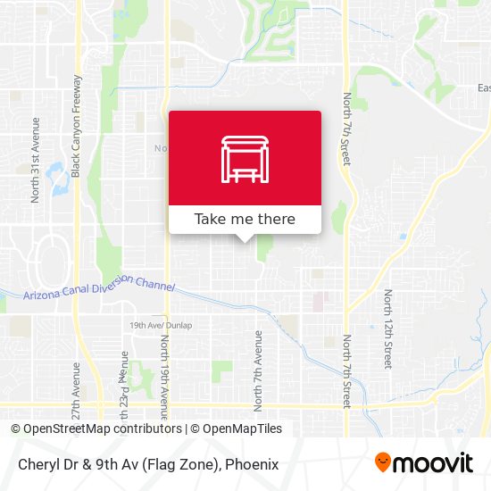 Mapa de Cheryl Dr & 9th Av (Flag Zone)