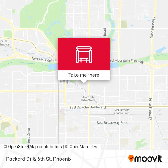 Packard Dr & 6th St map